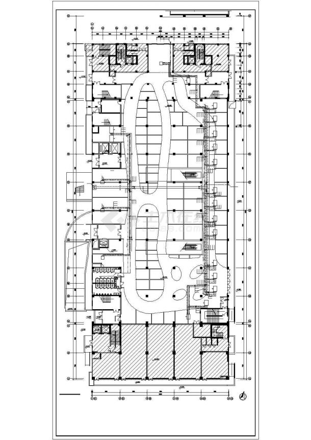 某多层商业广场空调通风系统设计cad全套施工图（风冷热泵机组）（含设计说明）-图一
