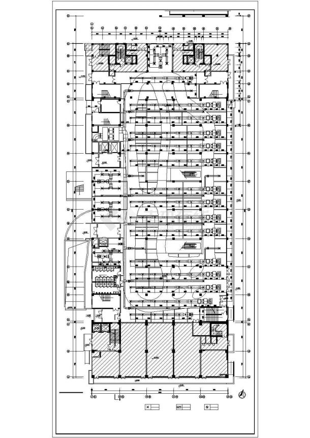 某多层商业广场空调通风系统设计cad全套施工图（风冷热泵机组）（含设计说明）-图二