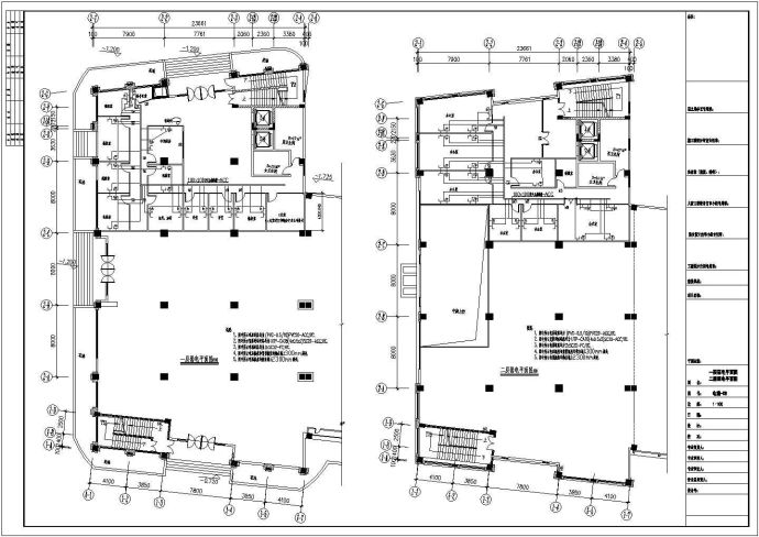 某市医院门诊病房综合楼装改电施cad图纸（含电气说明）_图1