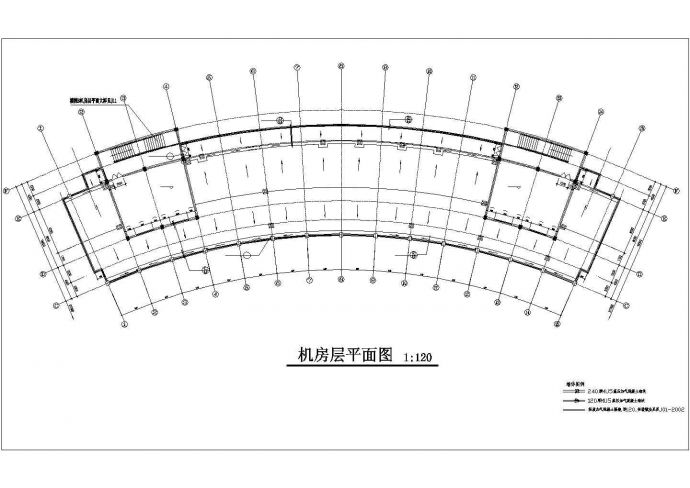 4100平米3层框架结构商务酒店平立剖面设计CAD图纸（含夹层和机房层）_图1