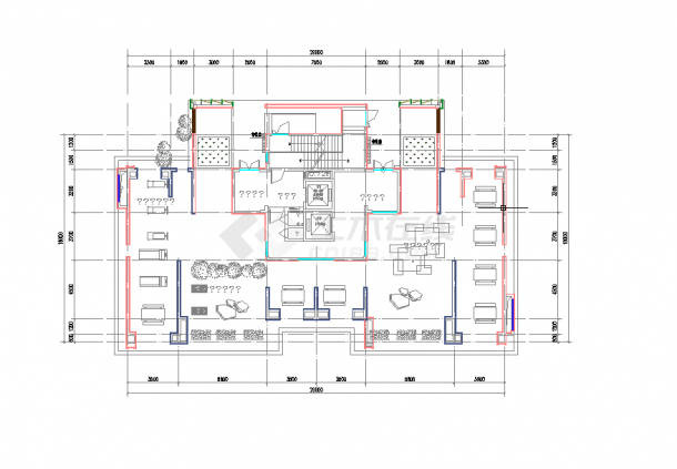 某地区住宅施工控制图纸CAD-图一