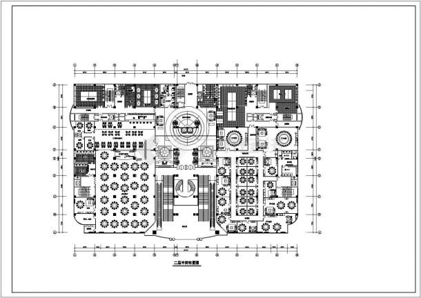 4万平米14层框架结构商住公寓楼全套建筑设计CAD图纸（1-4层商用）-图二