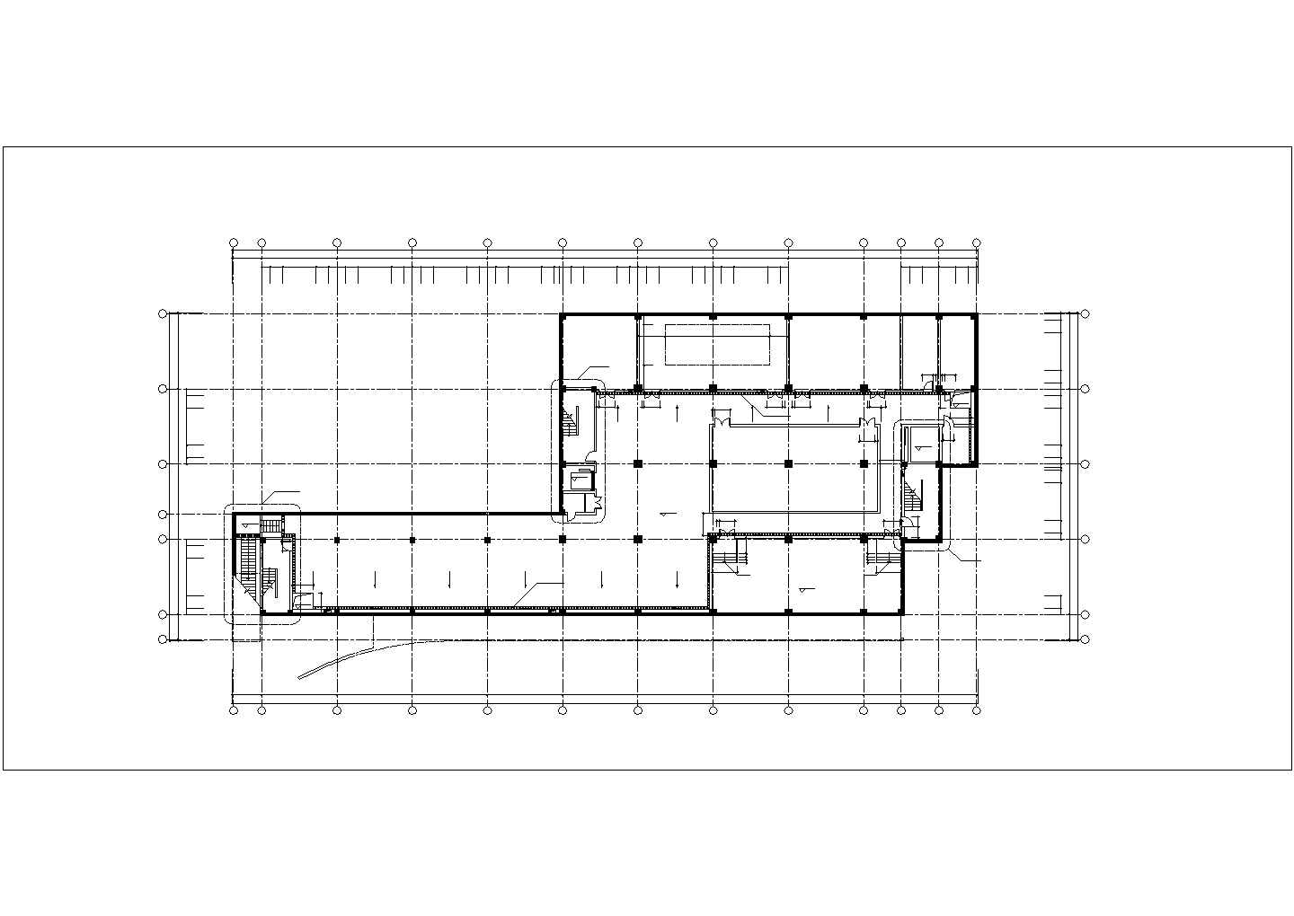 医院影像公共楼建筑设计平面CAD图