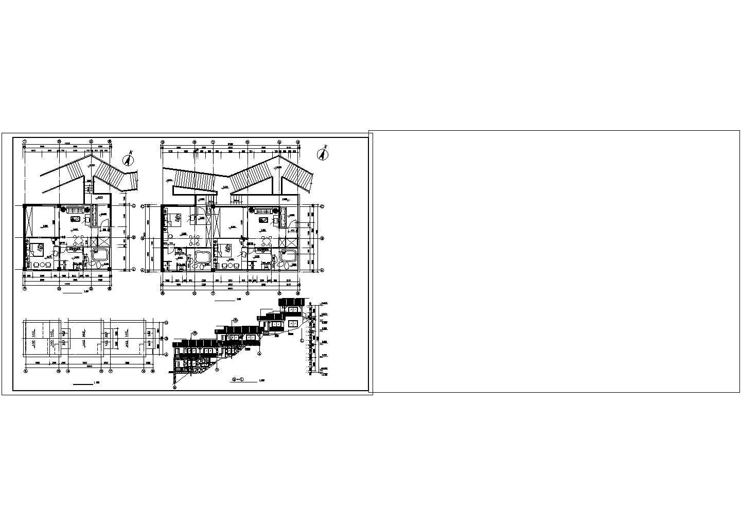 长20米 宽7.6米 五层木屋住宅古建筑设计图
