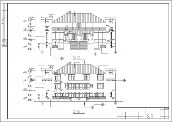 某南方度假山庄别墅区花园别墅建筑设计方案施工CAD图纸_图1