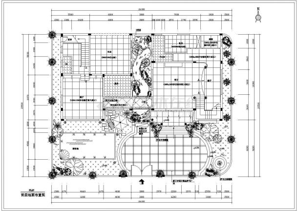 某度假山庄别墅区海景别墅建筑设计方案施工CAD图纸-图二