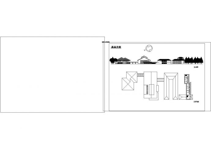 3层旅馆建筑单体方案设计图.cad_图1