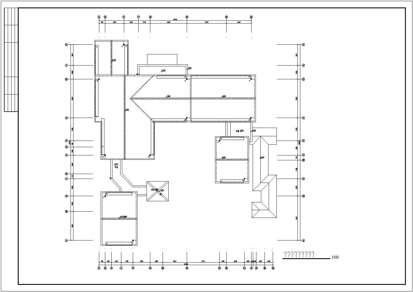 苏州某二层仿古别墅建筑结构施工图（含平面布置图）
