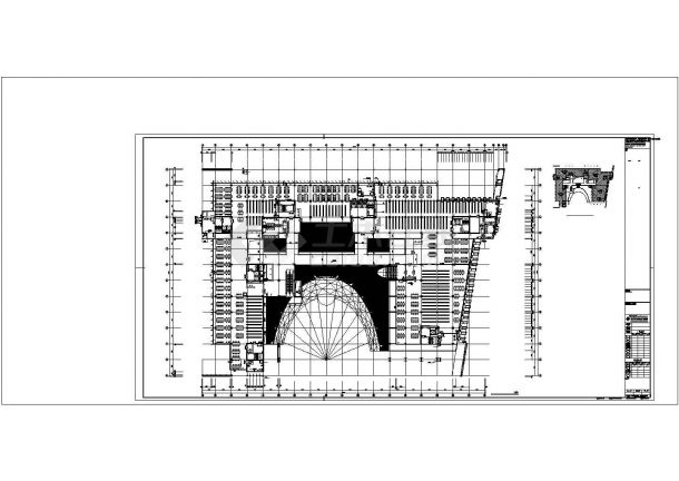 南京某八层图书馆新馆建筑施工图（包含CAD）.cad-图一