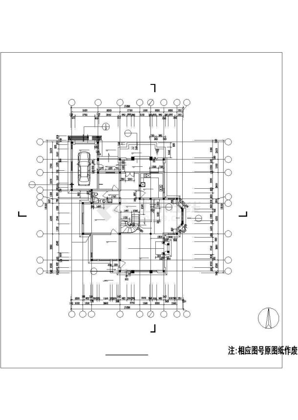 某度假景区山庄精致商业别墅建筑设计方案施工CAD图纸-图二