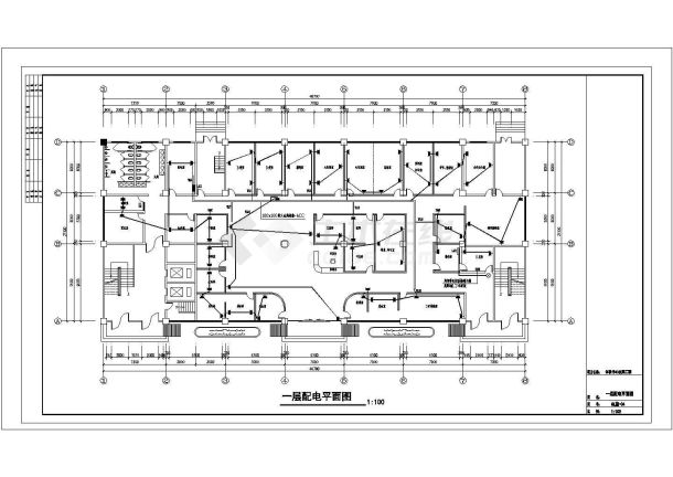 1层约1千平米体检中心改建电施-图一