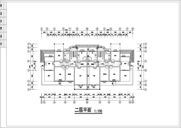 某山庄现代多层联体别墅建筑全套设计方案施工CAD图纸-图一