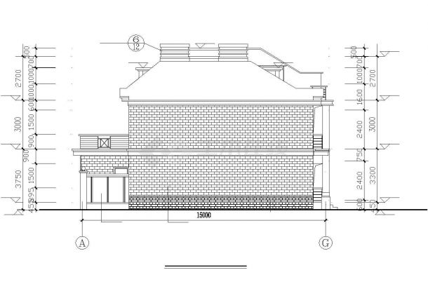 某景区山庄现代多层联体别墅建筑全套设计方案施工CAD图纸-图一