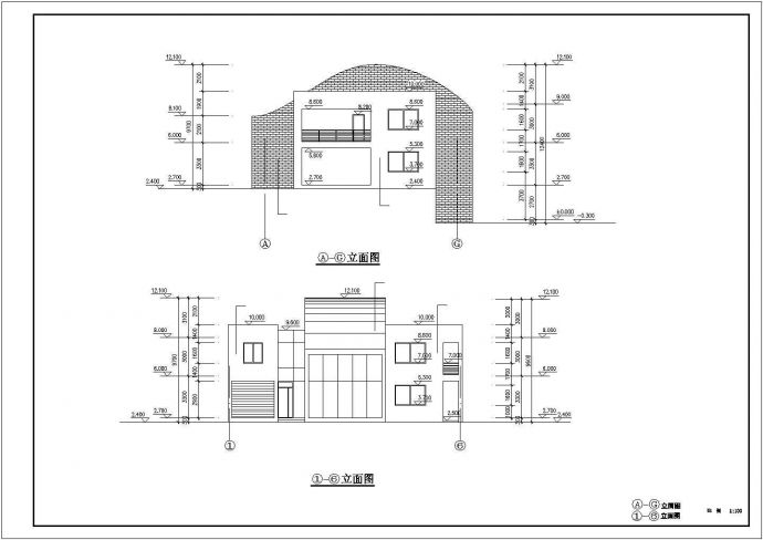 某景区山庄现代双拼别墅建筑初步设计方案施工CAD图纸_图1