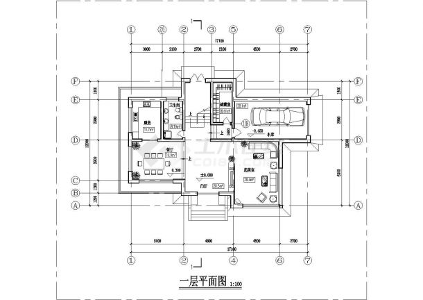 【苏州】某郊区自建风格别墅楼全套施工设计cad图纸-图一