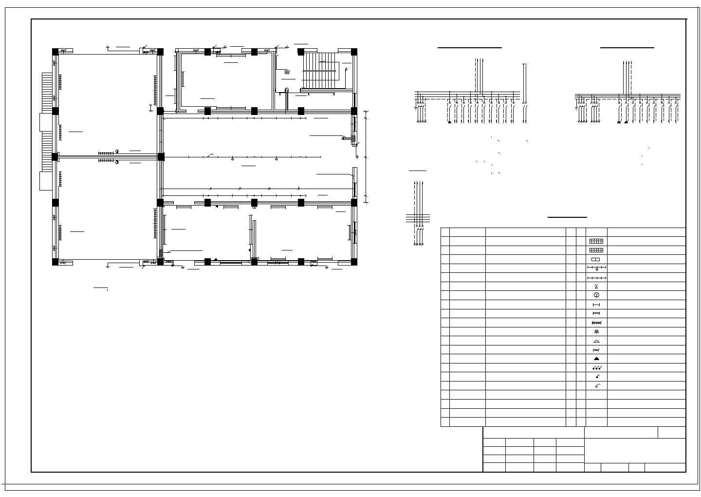 变电站底层照明设计施工平面布置图