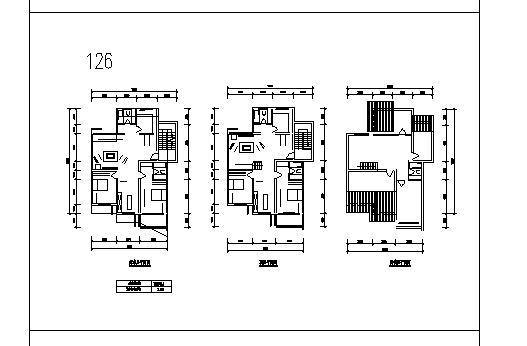 2套住宅平面户型设计施工cad图纸_图1