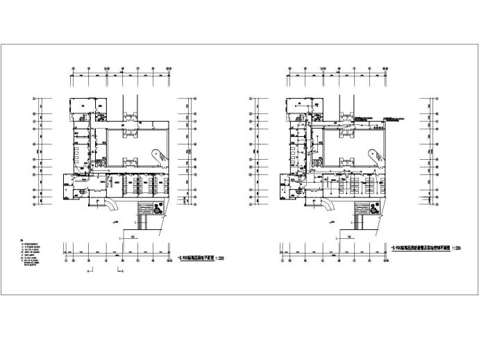 5层医院门诊楼电施设计cad图，共一张_图1