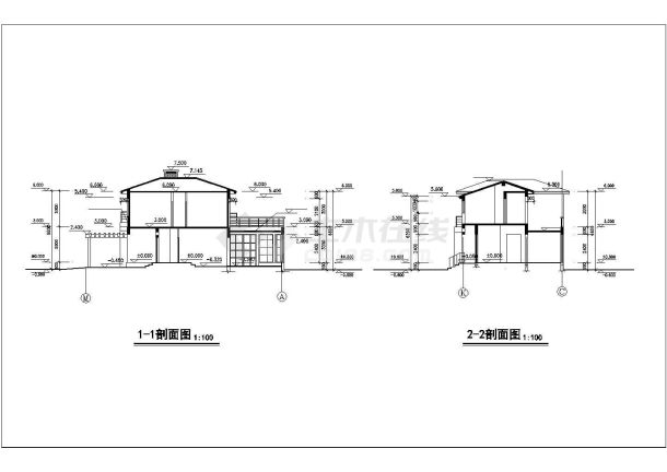 某温泉度假山庄欧式别墅建筑全套方案设计施工CAD图纸-图一
