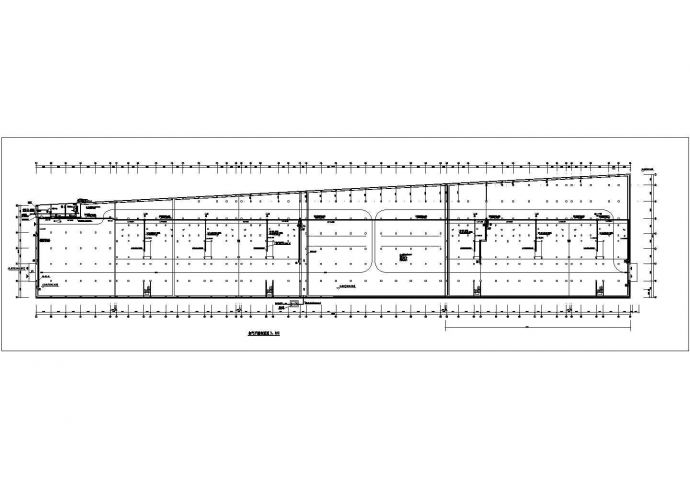 地下车库电气设计工程平面布置图_图1