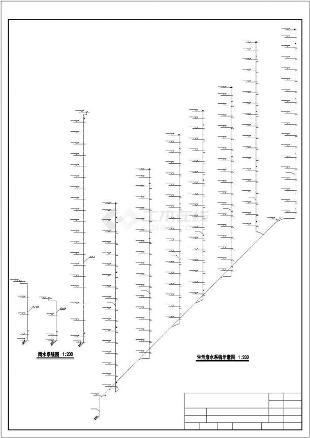 某地建筑公司多层综合楼全套建筑给水排水工程施工设计（含说明书）-图二