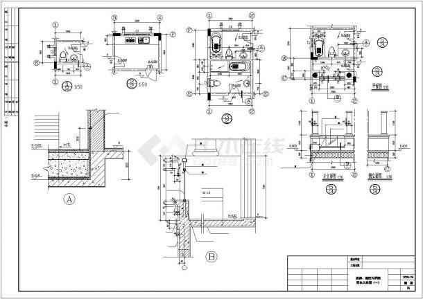 某城市小区私人豪华独立别墅建筑全套方案设计施工CAD图纸-图二