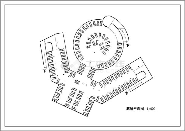 南京某高层综合楼建筑设计CAD图纸-图一