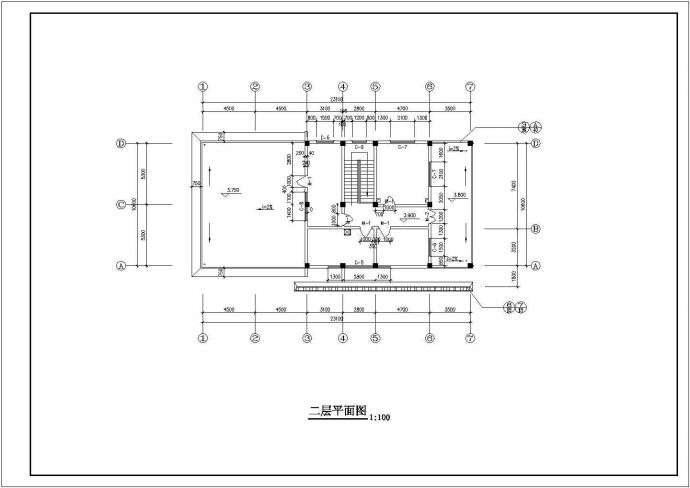 380平米2层框架结构公共厕所垃圾处理站全套建筑设计CAD图纸_图1