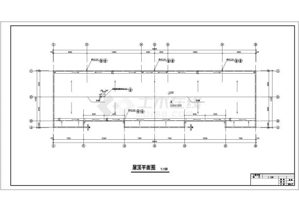 四层框架结构商住楼全套建筑设计CAD图纸（底层商铺）-图一