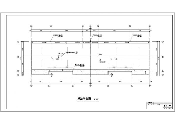 四层框架结构商住楼全套建筑设计CAD图纸（底层商铺）_图1