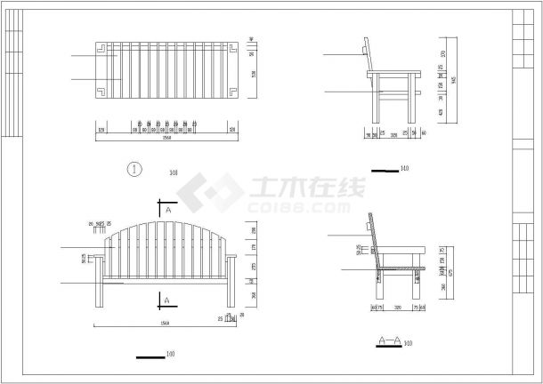 万科城市花园部分景观设计施工图cad 图纸-图二