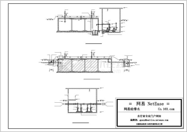 800方水池标准图及泵房施工图cad-图一