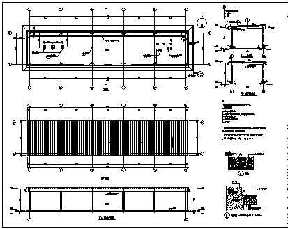 某市单层油库建筑施工cad图_油库施工-图一