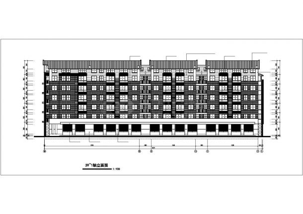 南通市远见名苑小区6层砖混住宅楼全套建筑设计CAD设计图（含阁楼）-图一