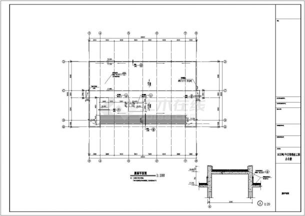 办公楼设计_某地五层框架结构办公楼设计cad全套建筑施工图（含设计说明）-图一