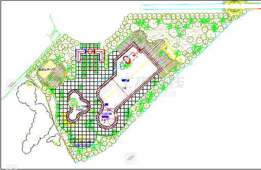武汉某公园景观规划图CAD 图纸-图二