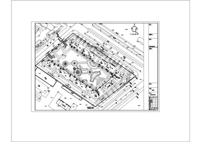 某花园广场综合管网cad图纸设计_图1
