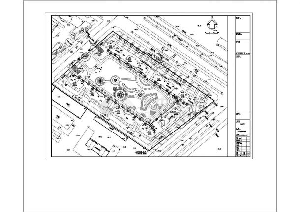 某花园广场综合管网cad图纸设计-图二