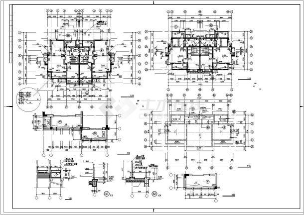 某市郊中高档居住别墅建筑全套方案设计施工CAD图纸-图二