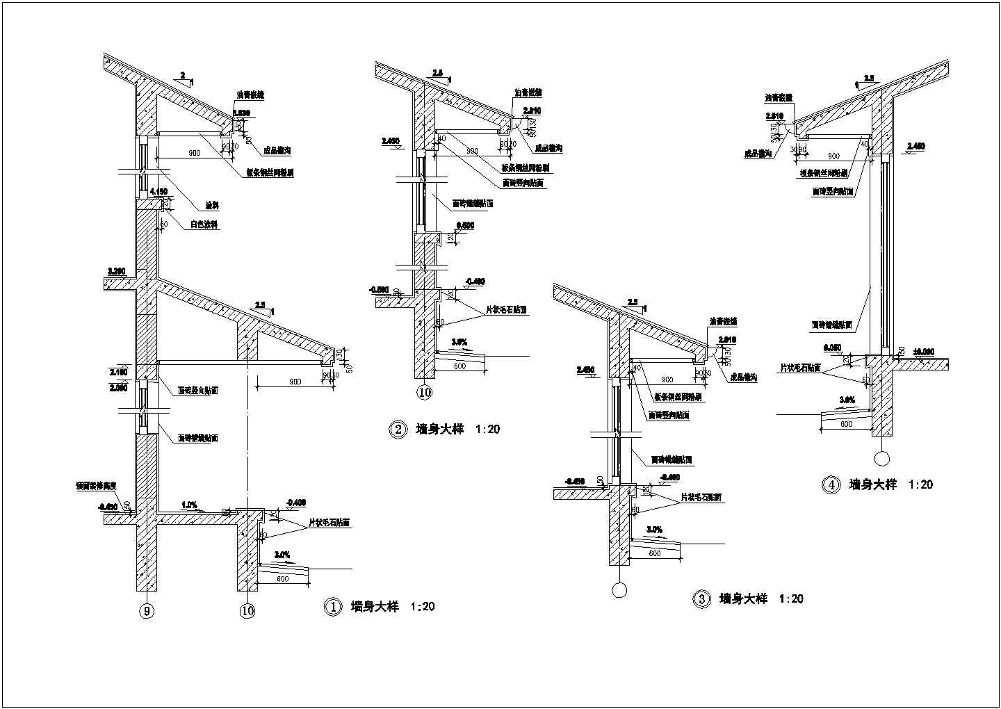某西湖度假区高尔夫别墅建筑全套方案设计施工CAD图纸