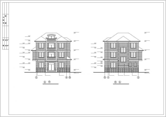 某现代乡村度假小别墅建筑全套方案设计施工CAD图纸_图1