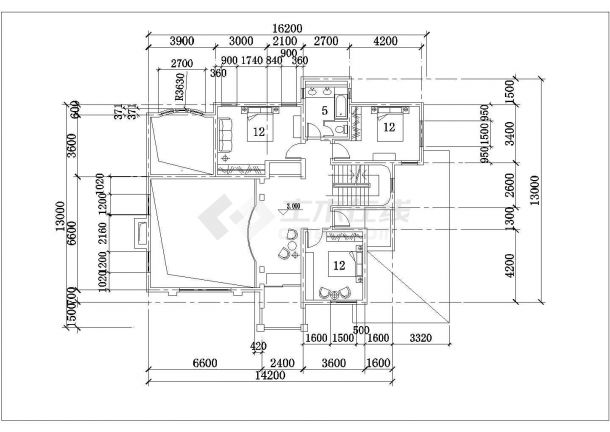 某度假区现代私人多层小别墅建筑全套方案设计施工CAD图纸-图二