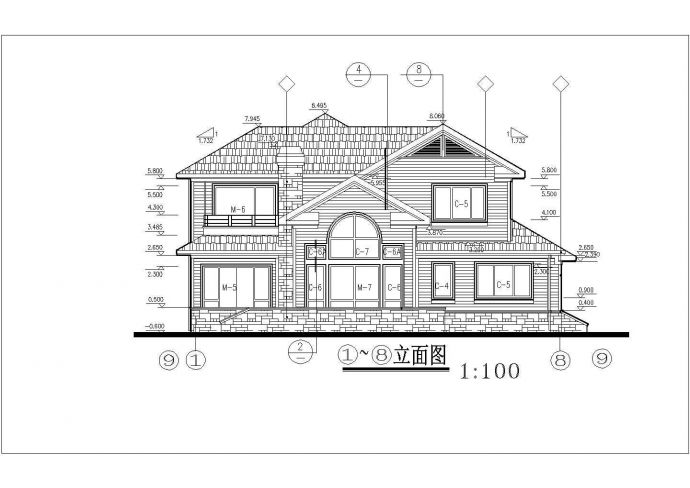 某度假风景区现代别墅建筑全套方案设计施工CAD图纸_图1