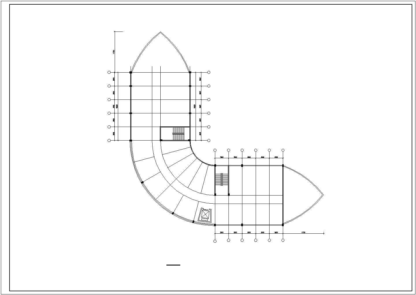 保定市某休闲度假区8层框架结构商务酒店平立面设计CAD图纸
