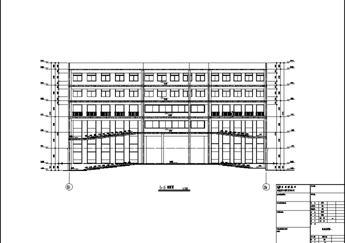 三套私立高中教学楼建筑设计施工cad图纸（含说明）_图1