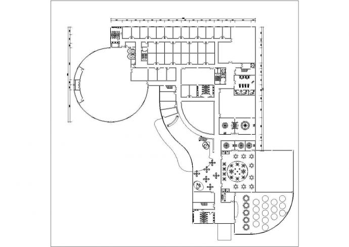 常州市某16层高档商务酒店全套平面设计CAD图纸_图1