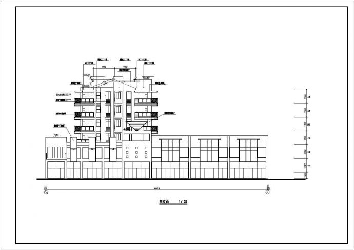 多层住宅施工图CAD图纸_图1