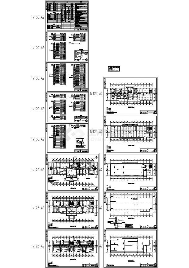 办公楼设计_深圳市某大型纺织厂4层办公楼电气设计CAD施工图-图一
