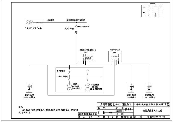 盘县刘官特色小城镇建设项目永久用电工程施工设计图纸_图1