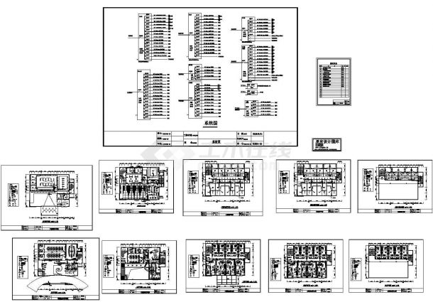 办公楼设计_烟台市某建筑公司5层办公楼电气设计CAD施工图-图一